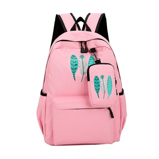Girls Canvas School Backpack